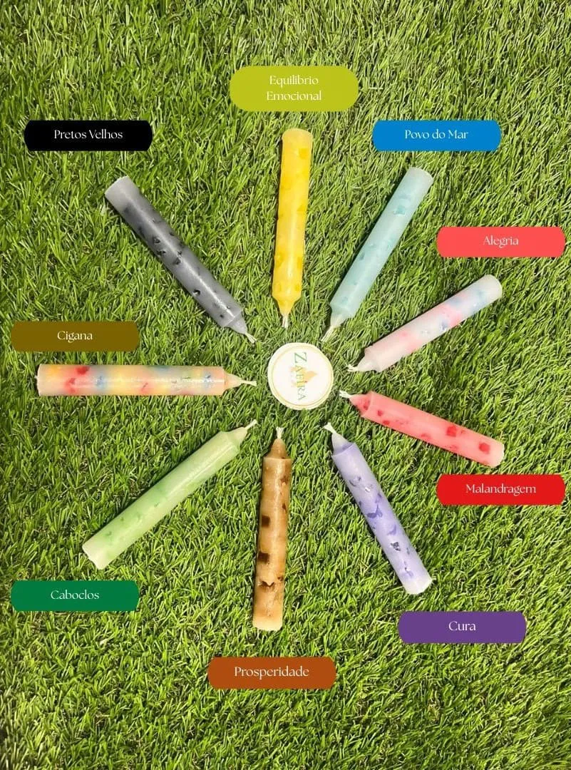 KIT: Mini Velas Flocadas Aromáticas